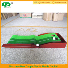 Alta Qualidade Mini moldura de madeira golf putting green trainer